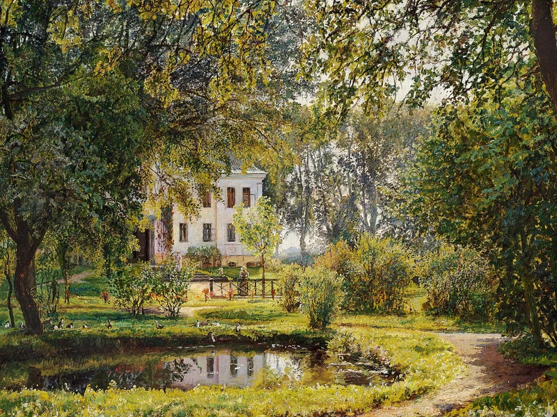 1858-Pauline Marthea Georgine Bergstrøm Thomsen - La casa di campagna Bisholm